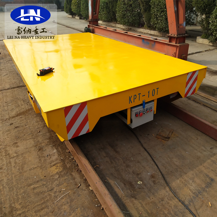 載重10噸軌道平車(chē)拖纜式電動(dòng)平板車(chē)